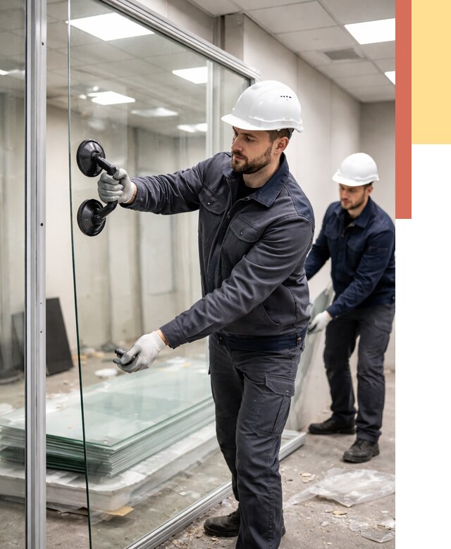 Демонтаж стеклянных перегородок в Камышине от 3288 руб. — быстро и недорого | ОТДЕЛОЧНИК-Кмш