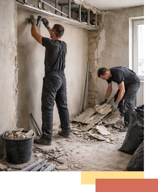 Демонтаж короба из гипсокартона в Камышине быстро и аккуратно