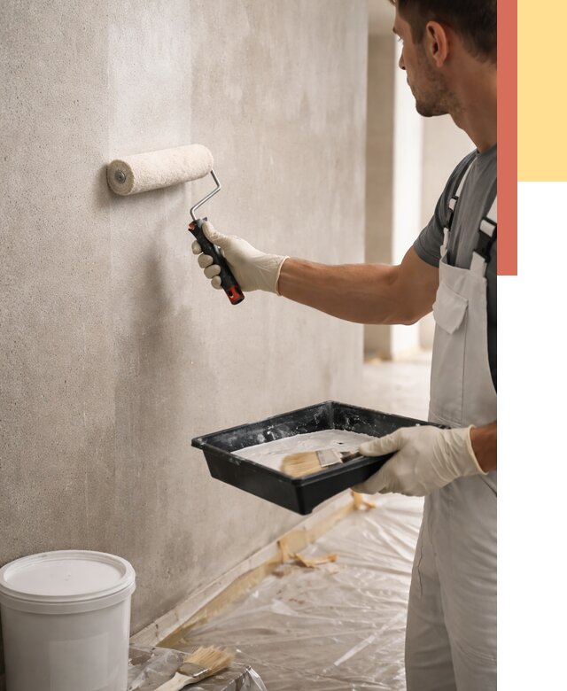 Грунтовка стен в Камышине от 2261 руб. м2 — быстро, недорого, с материалом | ОТДЕЛОЧНИК-Кмш