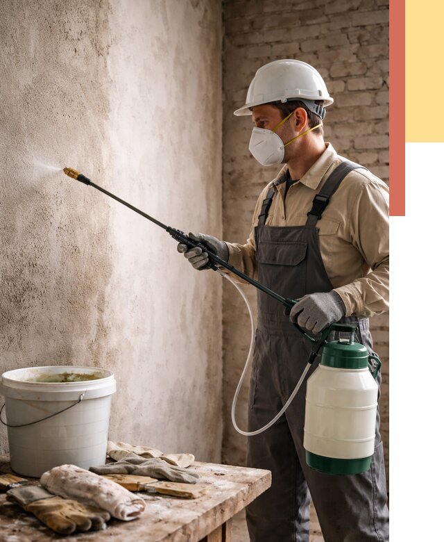 Антисептическая обработка стен в Камышине от 1233 руб. — быстро и недорого | ОТДЕЛОЧНИК-Кмш