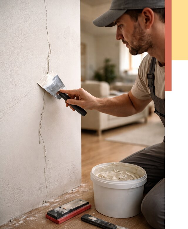 Заделка трещин и сколов в Камышине от 2518 руб. — быстро и недорого | ОТДЕЛОЧНИК-Кмш