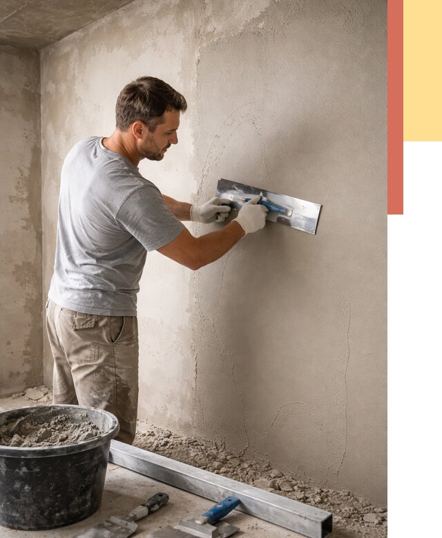 Штукатурка стен без маяков в Камышине от 7399 руб/м2 — услуги и цена | ОТДЕЛОЧНИК-Кмш