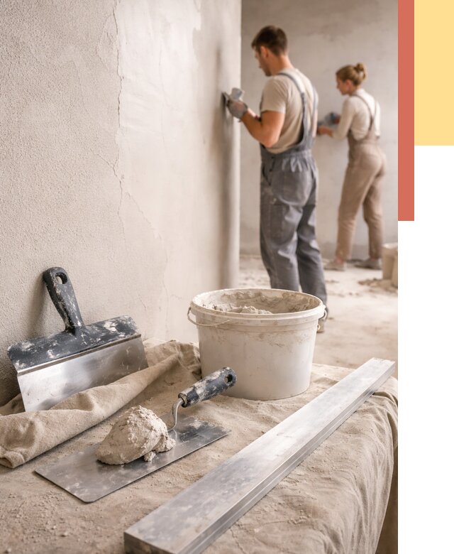 Штукатурка стен гипсовая в Камышине от 4624 руб/м2 — быстро и недорого | ОТДЕЛОЧНИК-Кмш