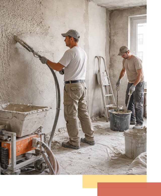 Машинная штукатурка стен в Камышине — быстро и качественно