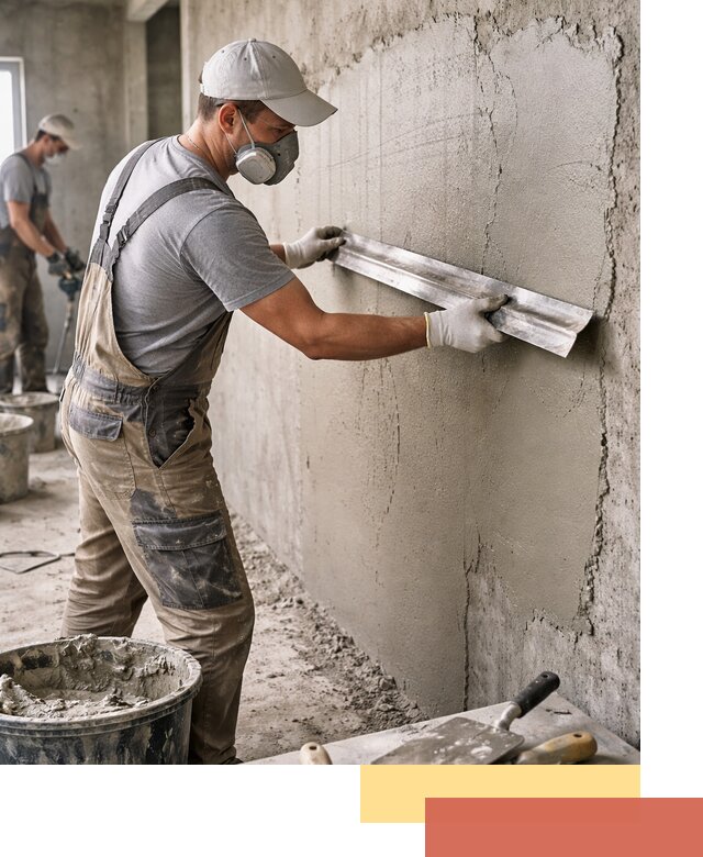 Штукатурка бетонных стен в Камышине качественно и долговечно