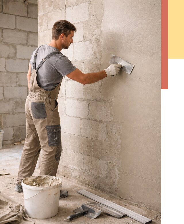 Штукатурка стен из газобетона в Камышине от 2158 руб./м2 — быстро и недорого | ОТДЕЛОЧНИК-Кмш