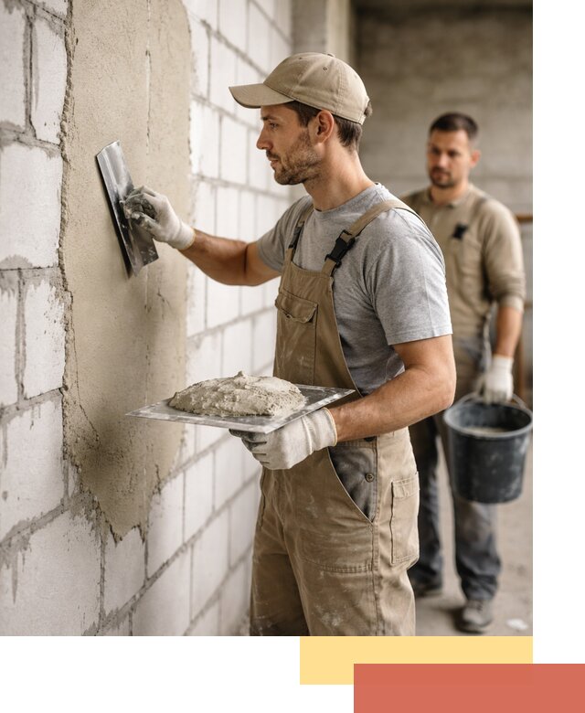 Штукатурка стен из газобетона в Камышине под ключ