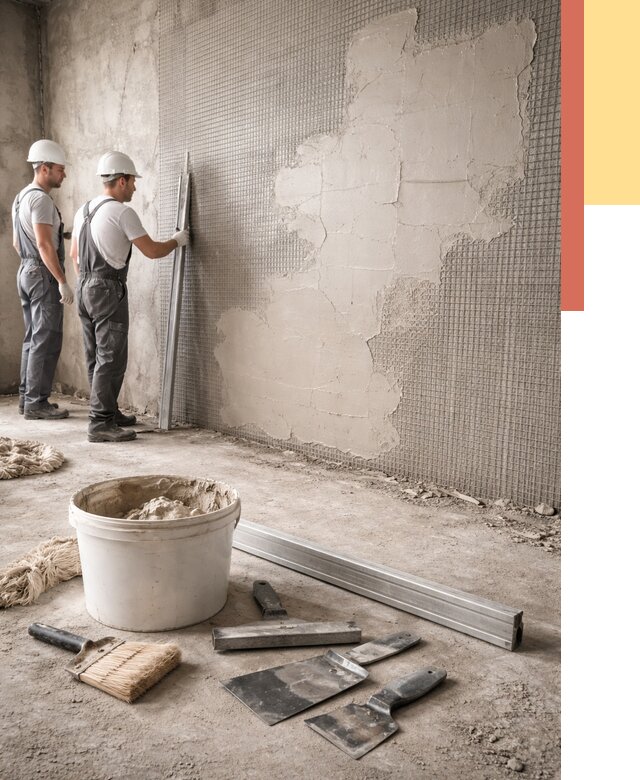 Штукатурка стен по сетке в Камышине от 5652 руб./м2 — быстро и недорого | ОТДЕЛОЧНИК-Кмш