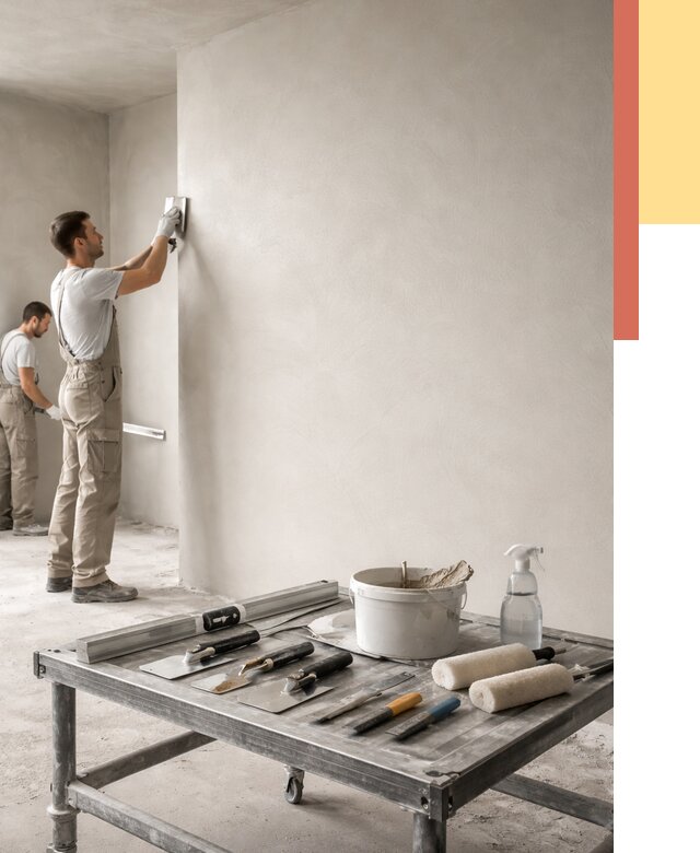 Штукатурка стен под покраску в Камышине от 4624 руб./м² — качественно и недорого | ОТДЕЛОЧНИК-Кмш