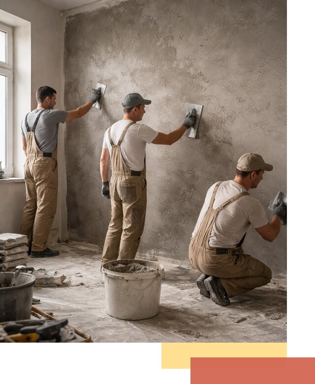 Декоративная штукатурка под бетон в Камышине для стен и потолков