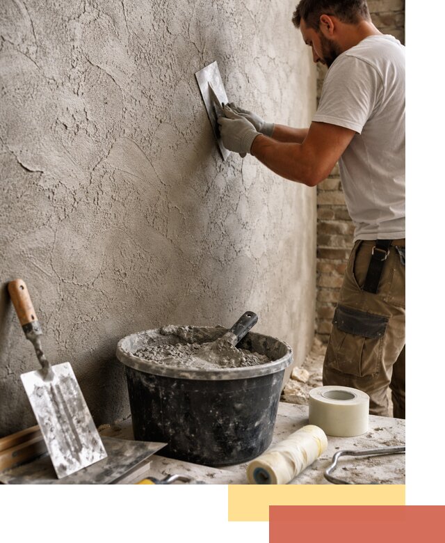 Декоративная штукатурка лофт в Камышине — отделка стен и потолков