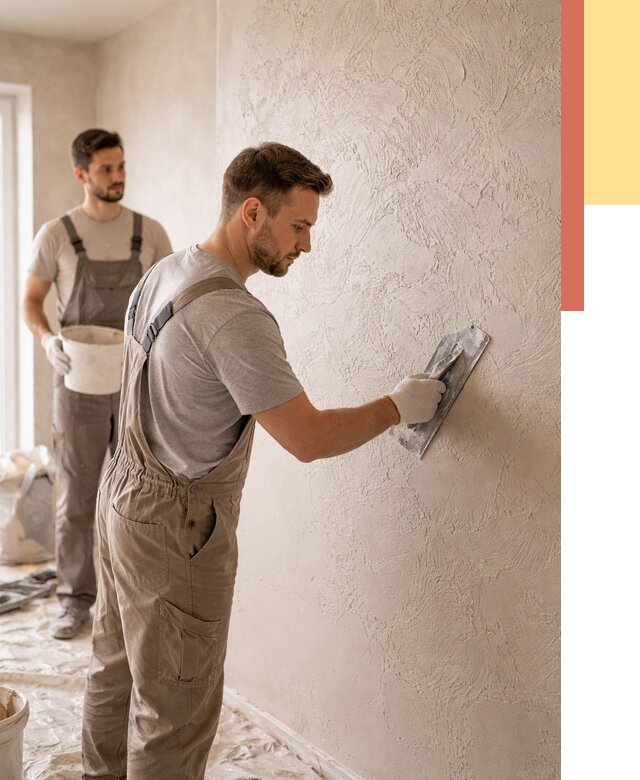 Фактурная штукатурка стен в Камышине от 4316 руб./м² — заказать под ключ | ОТДЕЛОЧНИК-Кмш