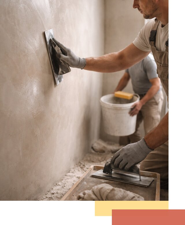 Нанесение марокканской штукатурки таделакт в Камышине
