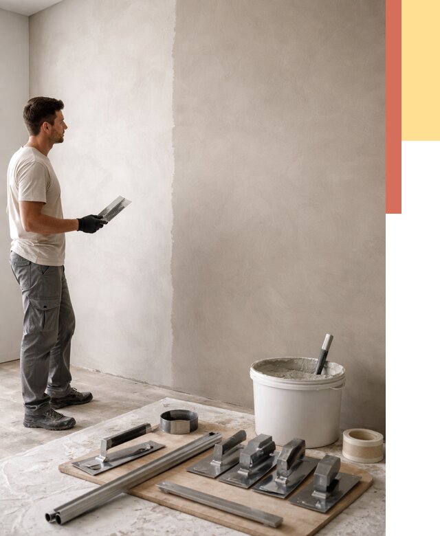 Нанесение микроцемента на стены в Камышине от 3288 руб./м2 под ключ | ОТДЕЛОЧНИК-Кмш