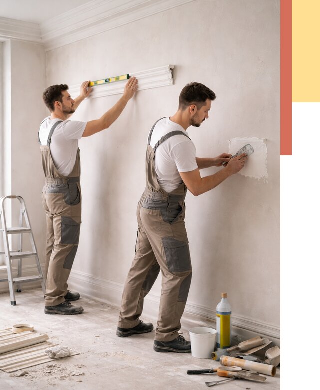 Монтаж лепнины на стены в Камышине от 4624 руб. — недорого, быстро | ОТДЕЛОЧНИК-Кмш