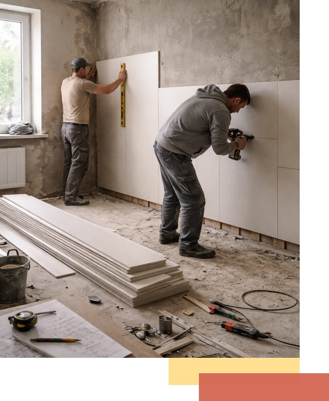 Монтаж ПВХ панелей на стены в Камышине качественно и быстро