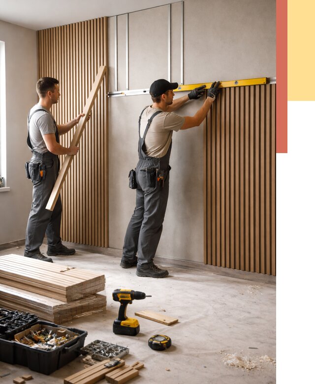 Монтаж реечных панелей на стены в Камышине от 1233 руб. — быстро и недорого | ОТДЕЛОЧНИК-Кмш