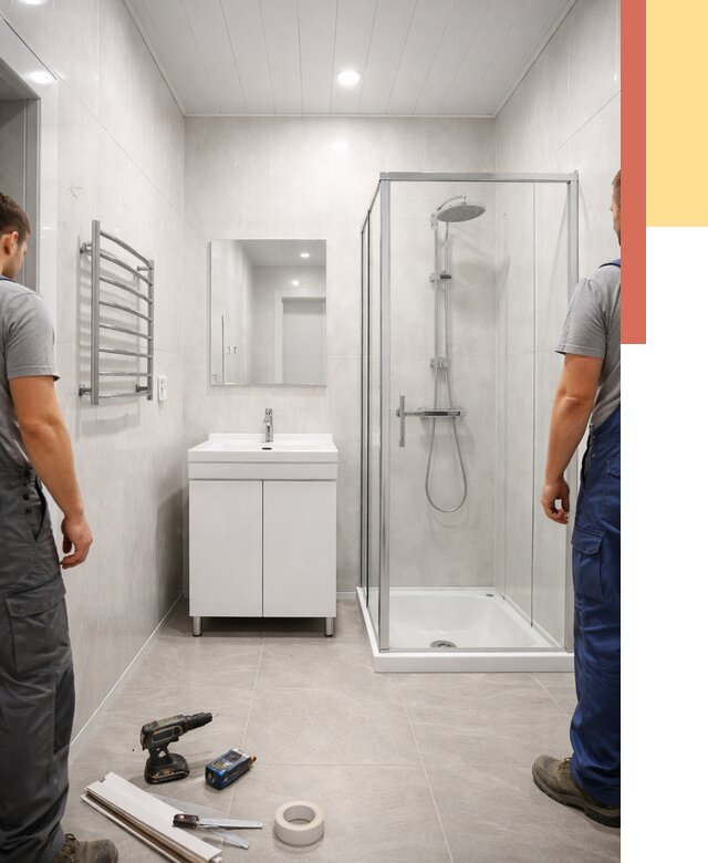 Отделка ванной комнаты панелями ПВХ в Камышине от 4624 руб. за м2 | ОТДЕЛОЧНИК-Кмш