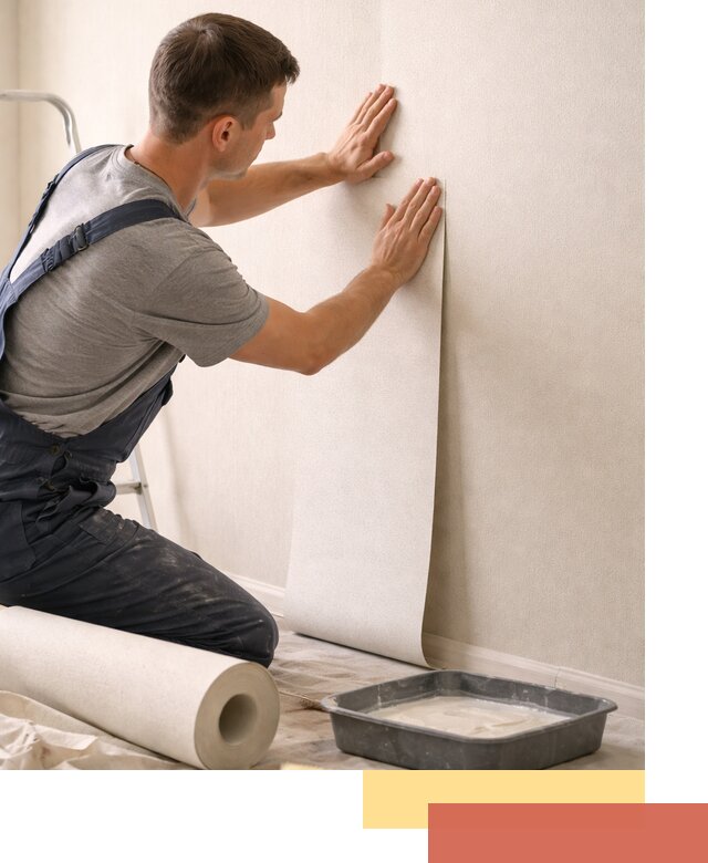 Поклейка флизелиновых обоев в Камышине качественно и быстро