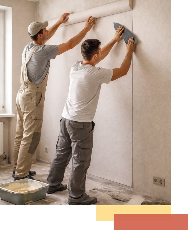 Поклейка виниловых обоев в Камышине профессионально и качественно