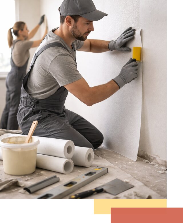 Поклейка стеклообоев профессионально в Камышине