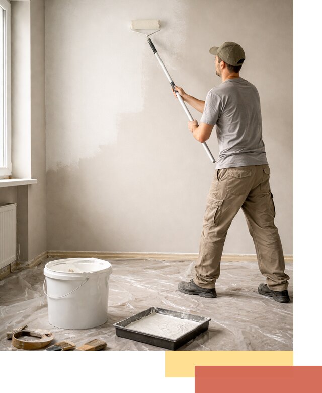 Покраска стен латексной краской в Камышине качественно и быстро