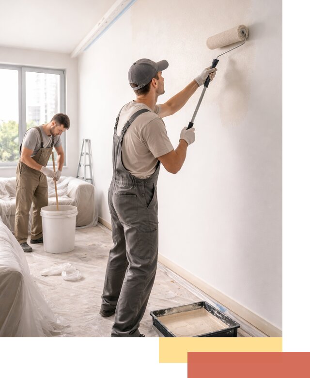 Покраска стен в офисе в Камышине — быстрый и качественный ремонт