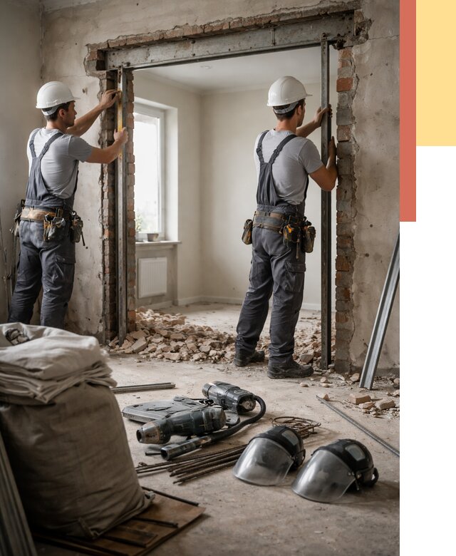 Расширение дверного проема в Камышине от 12845 руб. под ключ | ОТДЕЛОЧНИК-Кмш