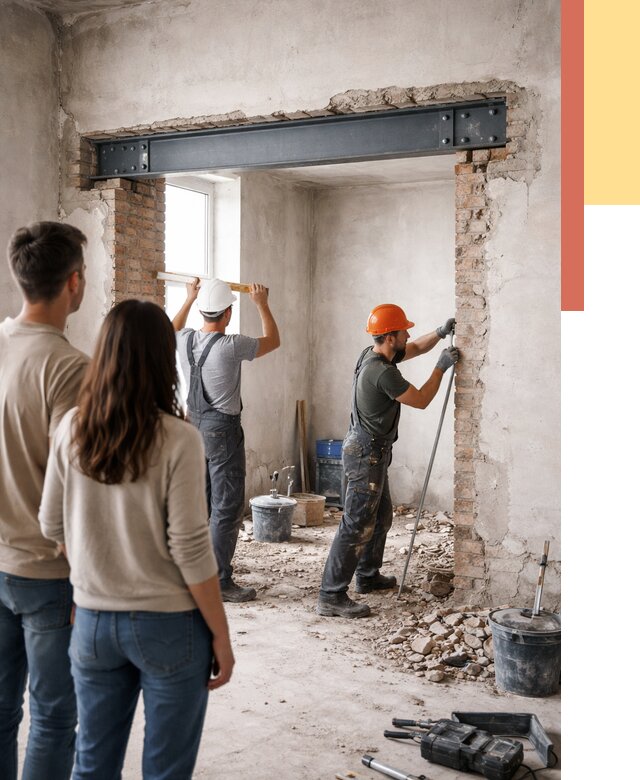 Усиление проема в стене в Камышине от 9762 руб. — усиление дверного проема металлоконструкцией | ОТДЕЛОЧНИК-Кмш