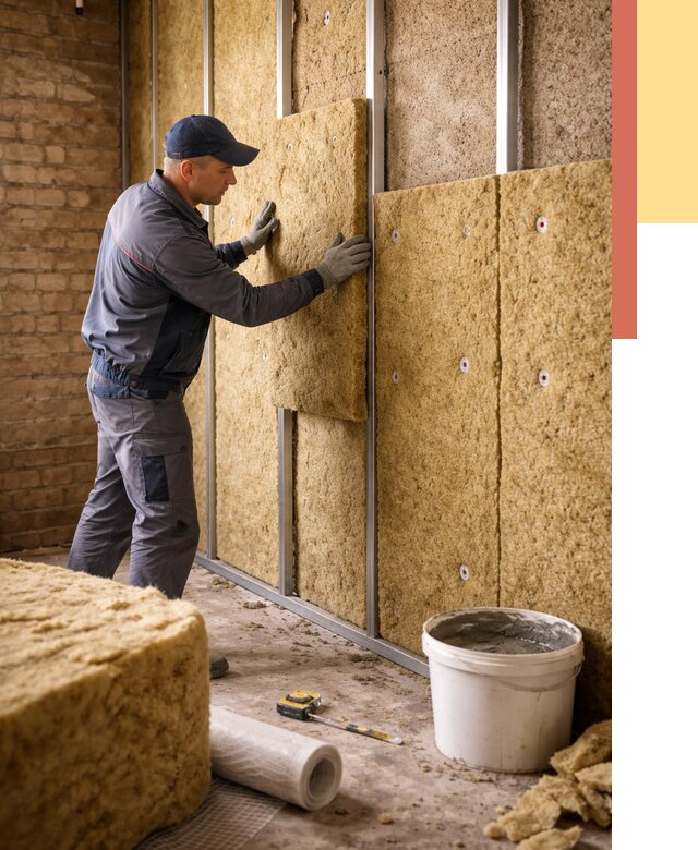 Утепление стен минватой в Камышине от 1387 руб./м2 — недорого и быстро | ОТДЕЛОЧНИК-Кмш