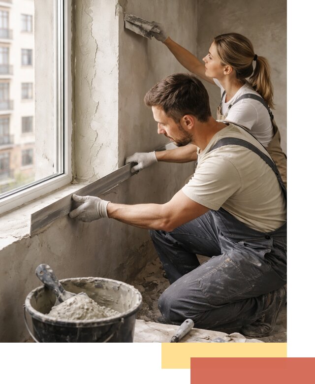 Штукатурка откосов дверей и окон профессионально в Камышине