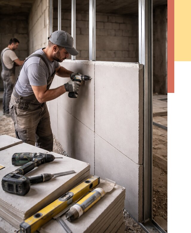 Кладка влагостойких перегородок ПГП в Камышине от 1233 руб. под ключ | ОТДЕЛОЧНИК-Кмш