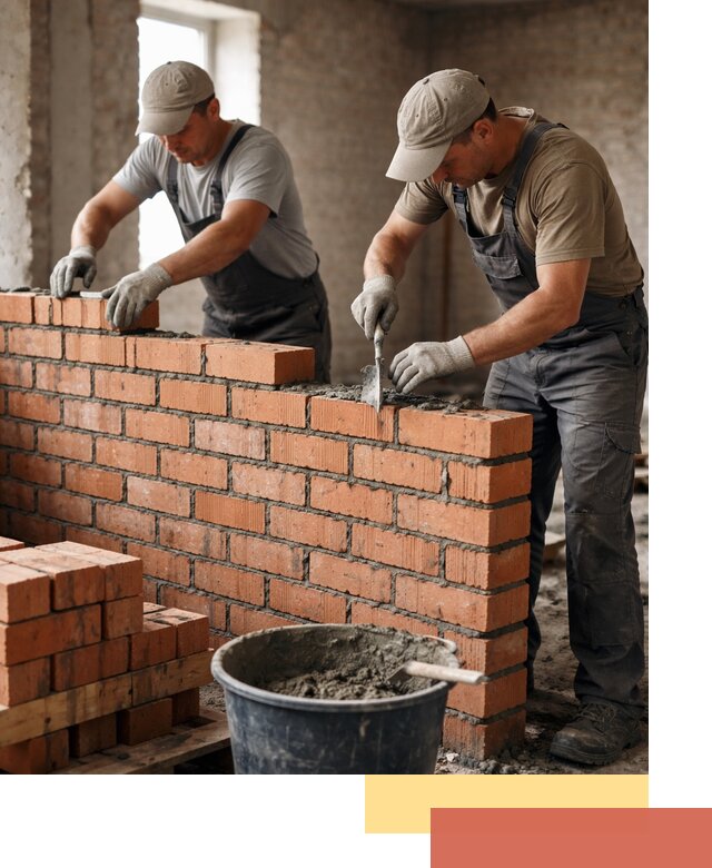 Кладка кирпичных перегородок под ключ в Камышине