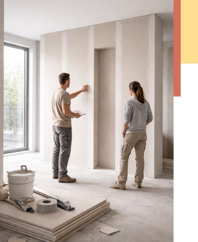 Зонирующая перегородка из гипсокартона в Камышине от 2877 руб. под ключ | ОТДЕЛОЧНИК-Кмш