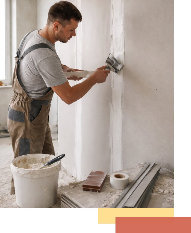 Шпаклевка перегородок из гипсокартона в Камышине качественно и быстро