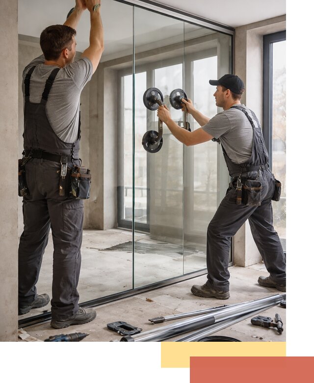 Цельностеклянные перегородки под ключ в Камышине