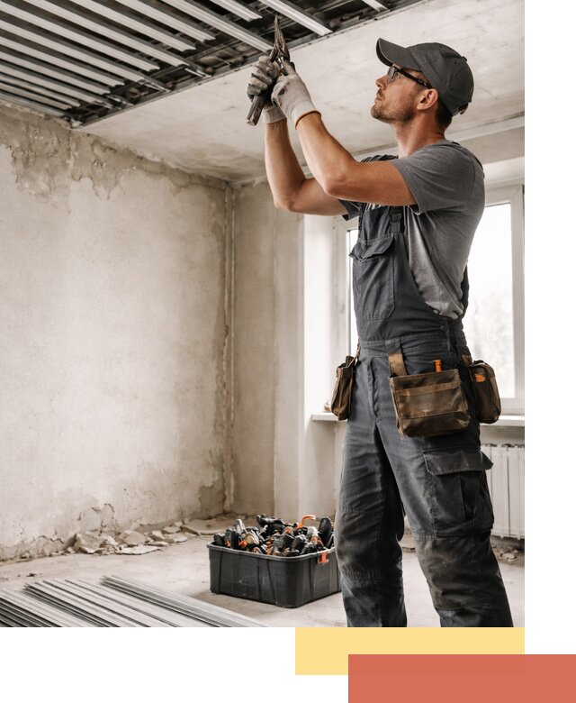 Демонтаж реечного потолка в Камышине быстро и аккуратно