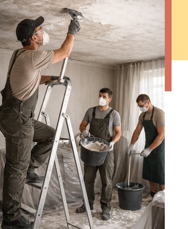 Удаление побелки с потолка в Камышине от 2569 руб. быстро и недорого | ОТДЕЛОЧНИК-Кмш