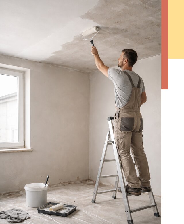 Грунтовка потолка в Камышине от 2569 руб. — быстро и недорого | ОТДЕЛОЧНИК-Кмш