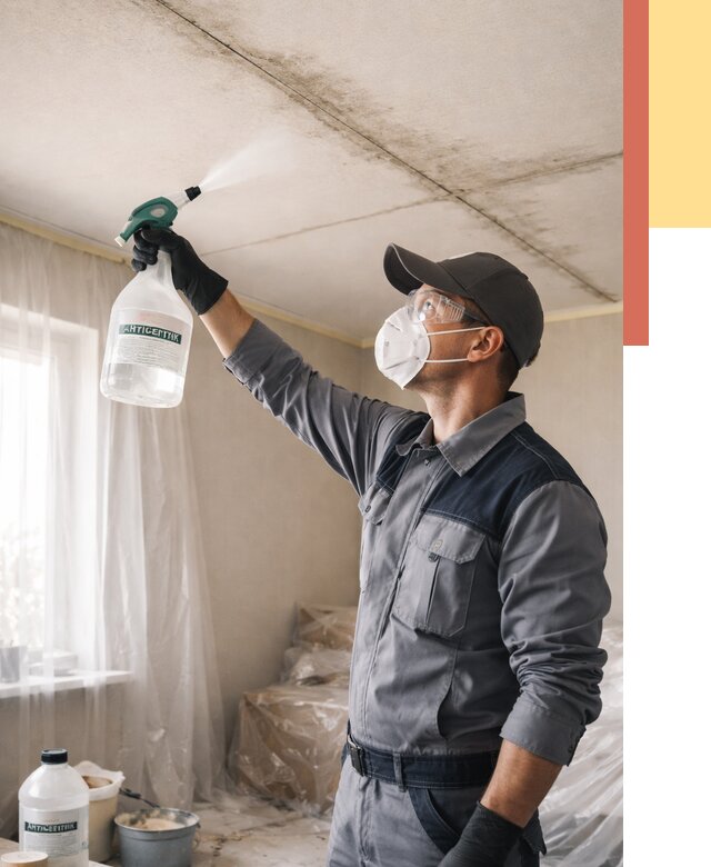 Антисептическая обработка потолка в Камышине от 2569 руб. | ОТДЕЛОЧНИК-Кмш