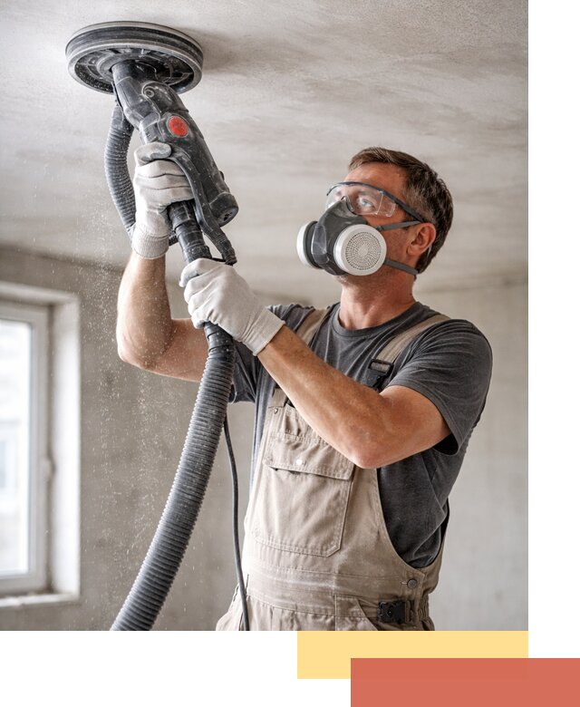 Шлифовка потолка в Камышине — качественная подготовка под отделку