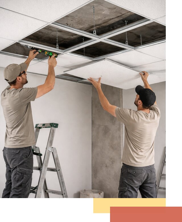 Монтаж потолка Армстронг под ключ в Камышине