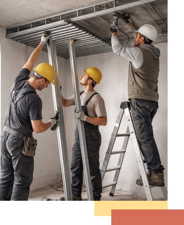 Монтаж реечного потолка под ключ в Камышине