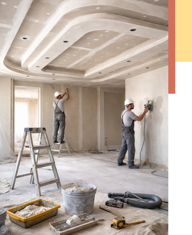 Многоуровневый потолок из гипсокартона в Камышине от 771 руб. под ключ | ОТДЕЛОЧНИК-Кмш