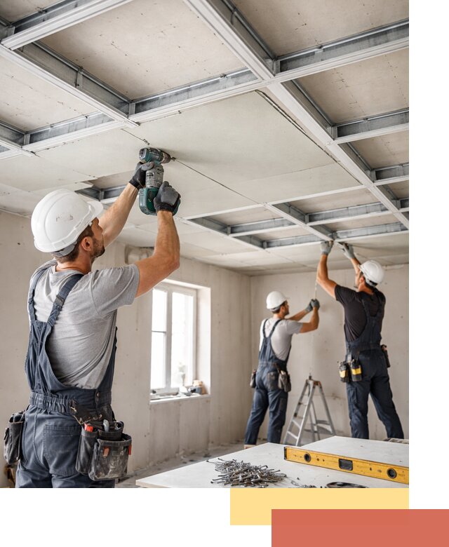 Кессонный потолок из гипсокартона под ключ в Камышине