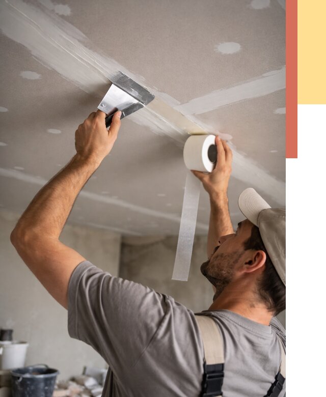 Обработка швов потолка ГКЛ в Камышине от 7707 руб. под ключ | ОТДЕЛОЧНИК-Кмш