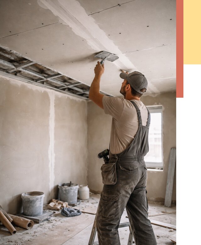 Ремонт потолка из гипсокартона в Камышине от 668 руб./м² — быстро и недорого | ОТДЕЛОЧНИК-Кмш