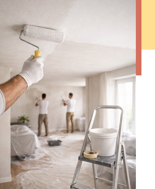 Покраска потолка акриловой краской в Камышине от 2569 руб. | ОТДЕЛОЧНИК-Кмш