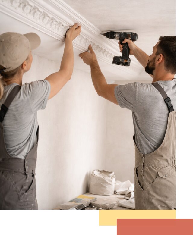 Профессиональный монтаж лепнины на потолок в Камышине