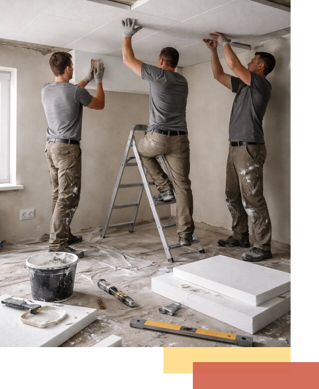 Утепление потолка пенопластом в Камышине быстро и качественно